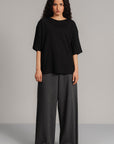 OVERSIZED-DOUBLE KNIT T-SHIRT