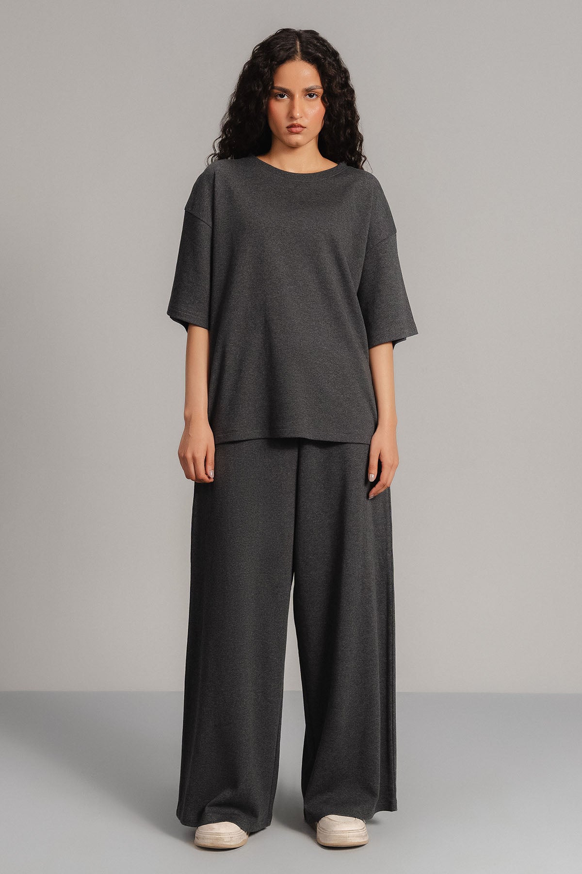 MOVE WIDE TROUSERS-DOUBLE KNIT