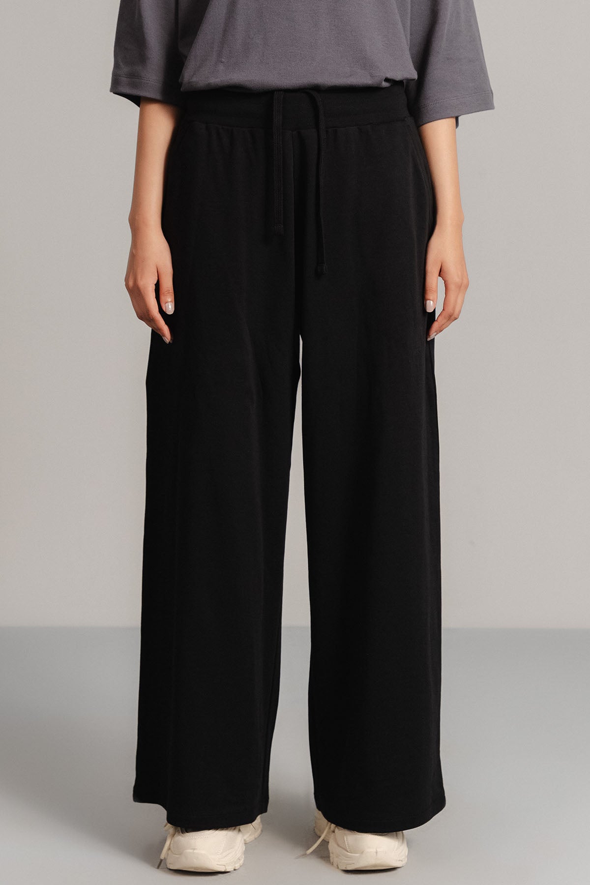 MOVE WIDE TROUSERS-DOUBLE KNIT