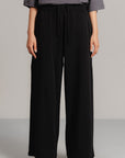 MOVE WIDE TROUSERS-DOUBLE KNIT