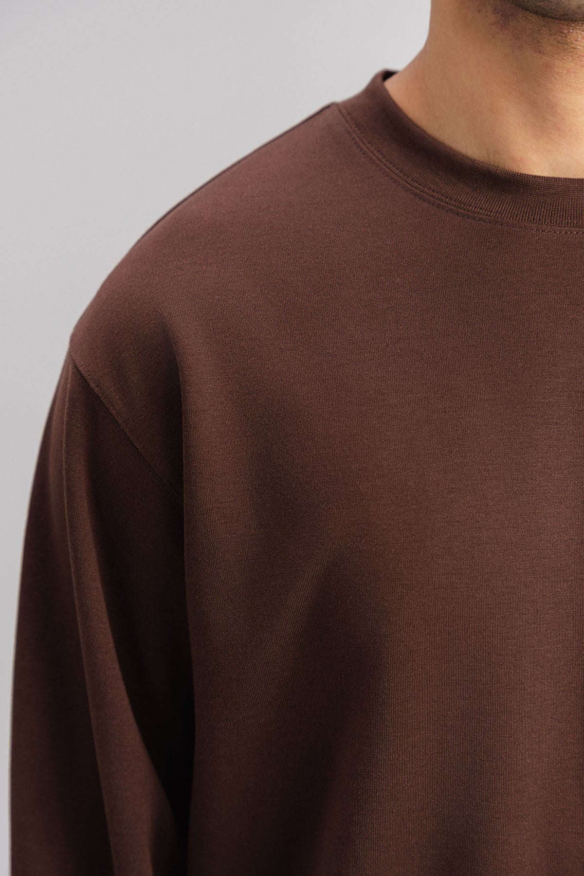 MEN BOXY SWEAT-DOUBLE KNIT