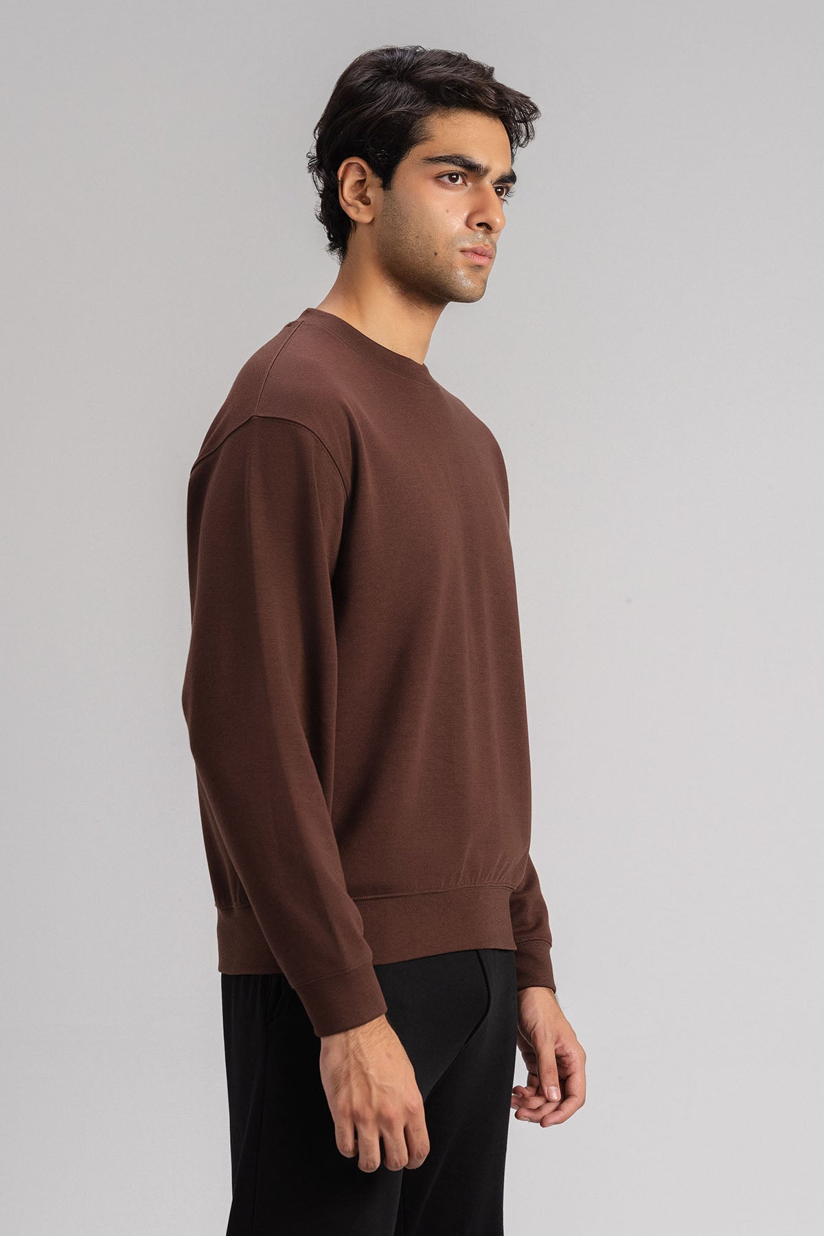 MEN BOXY SWEAT-DOUBLE KNIT