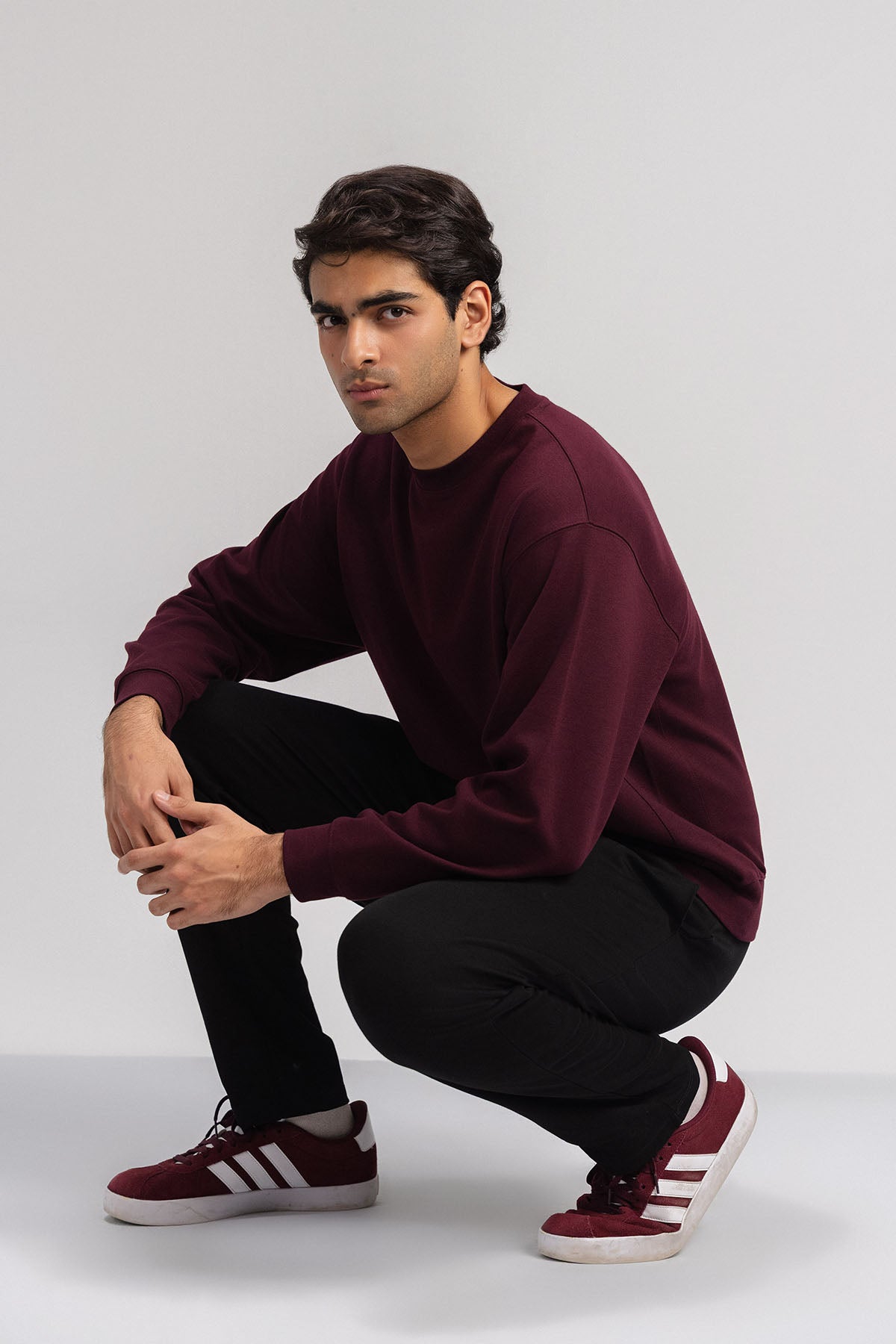 MEN BOXY SWEAT-DOUBLE KNIT