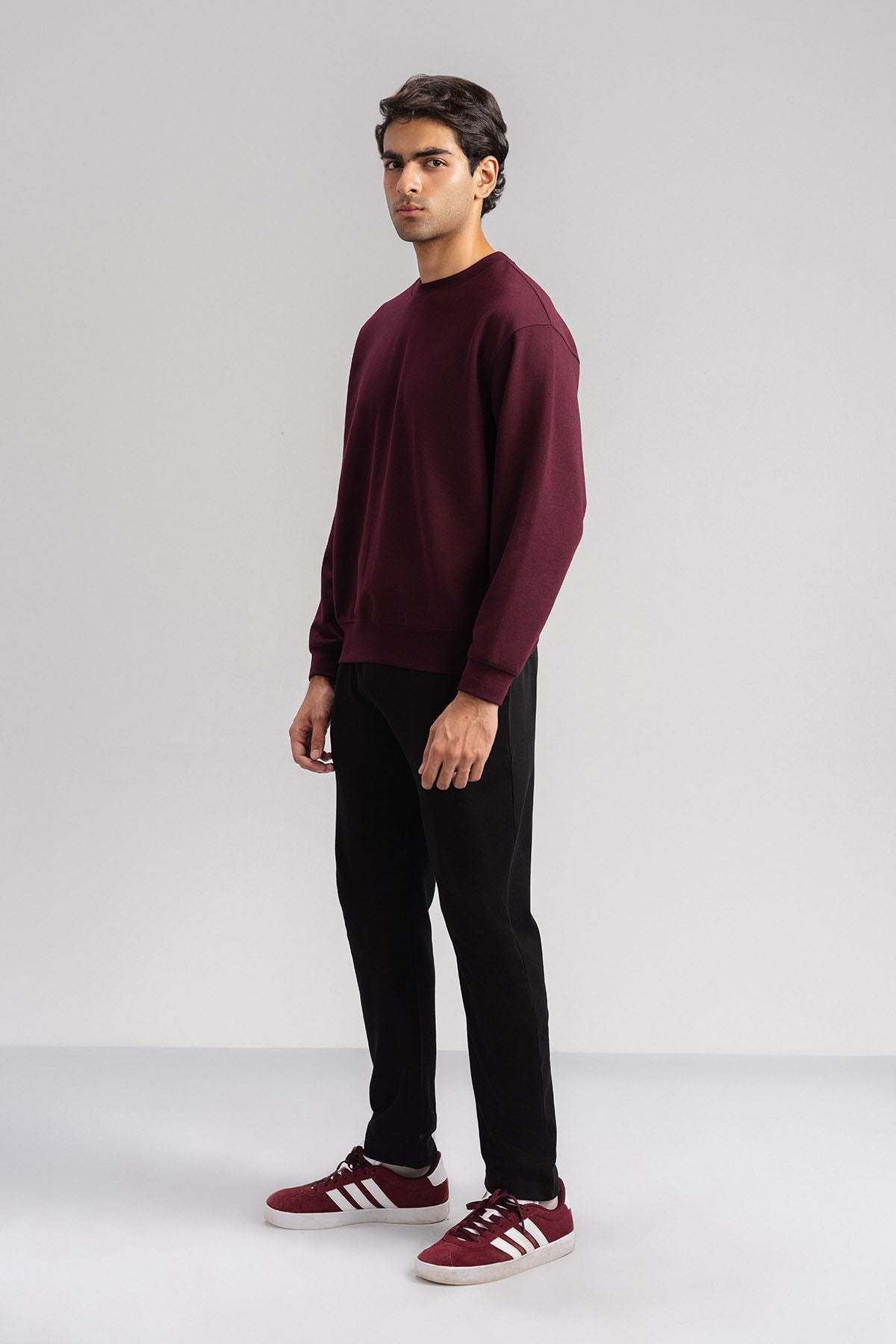 MEN BOXY SWEAT-DOUBLE KNIT