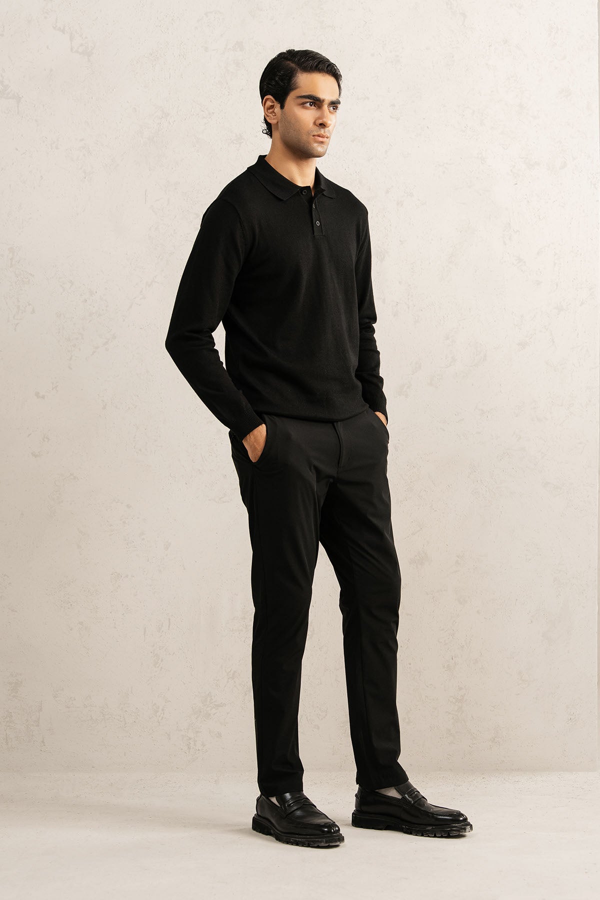 REFINED POLO SWEATER