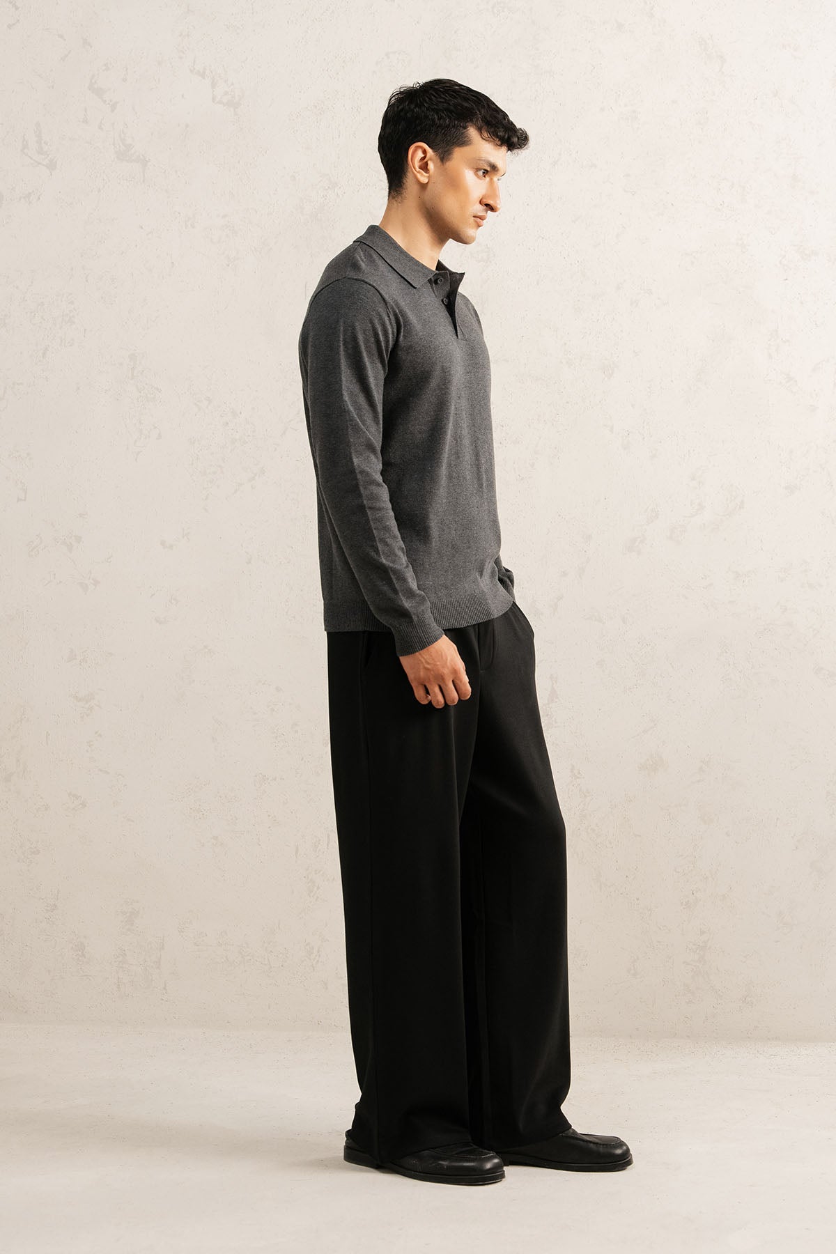 REFINED POLO SWEATER