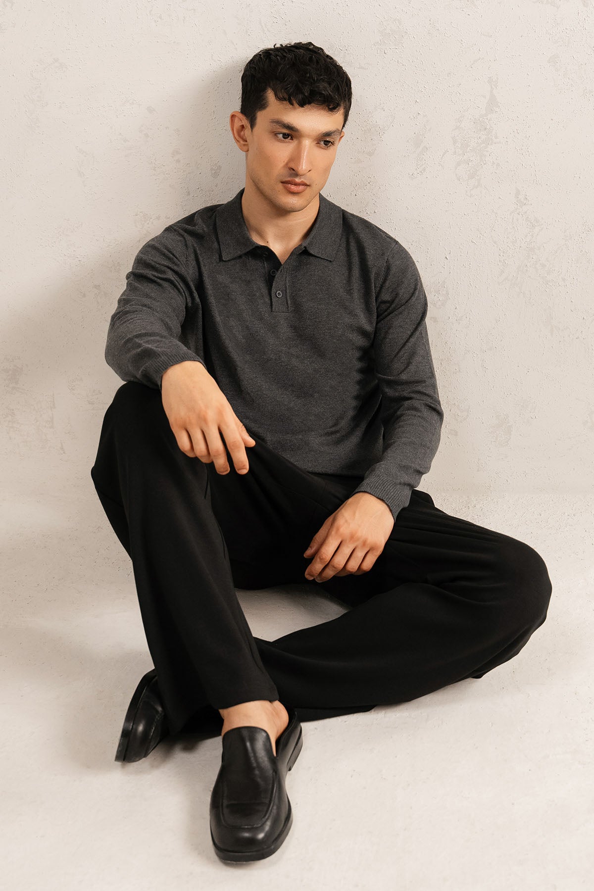 REFINED POLO SWEATER