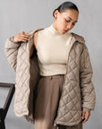 DIAMOND QUILTED-PARKA