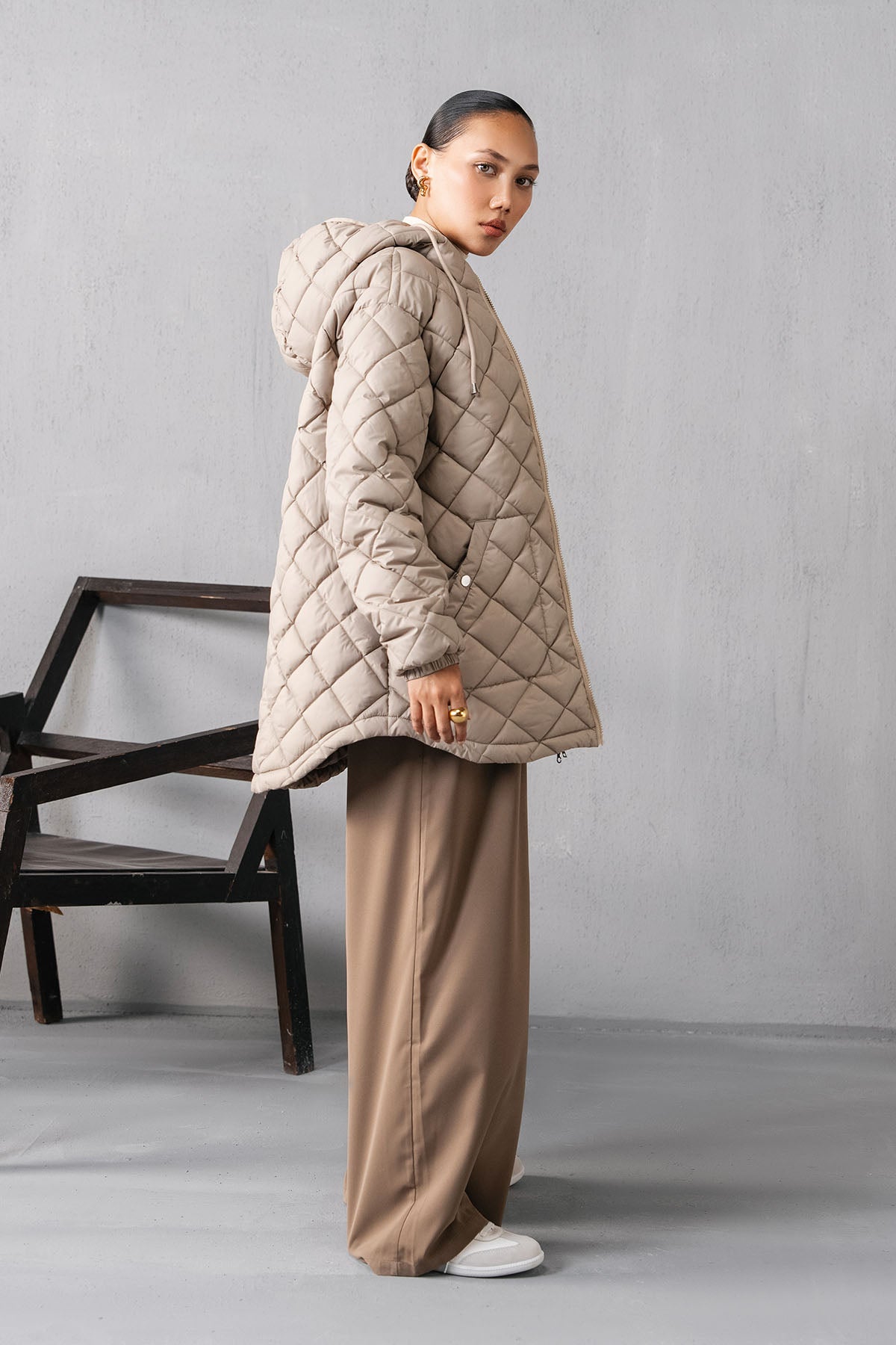 DIAMOND QUILTED-PARKA